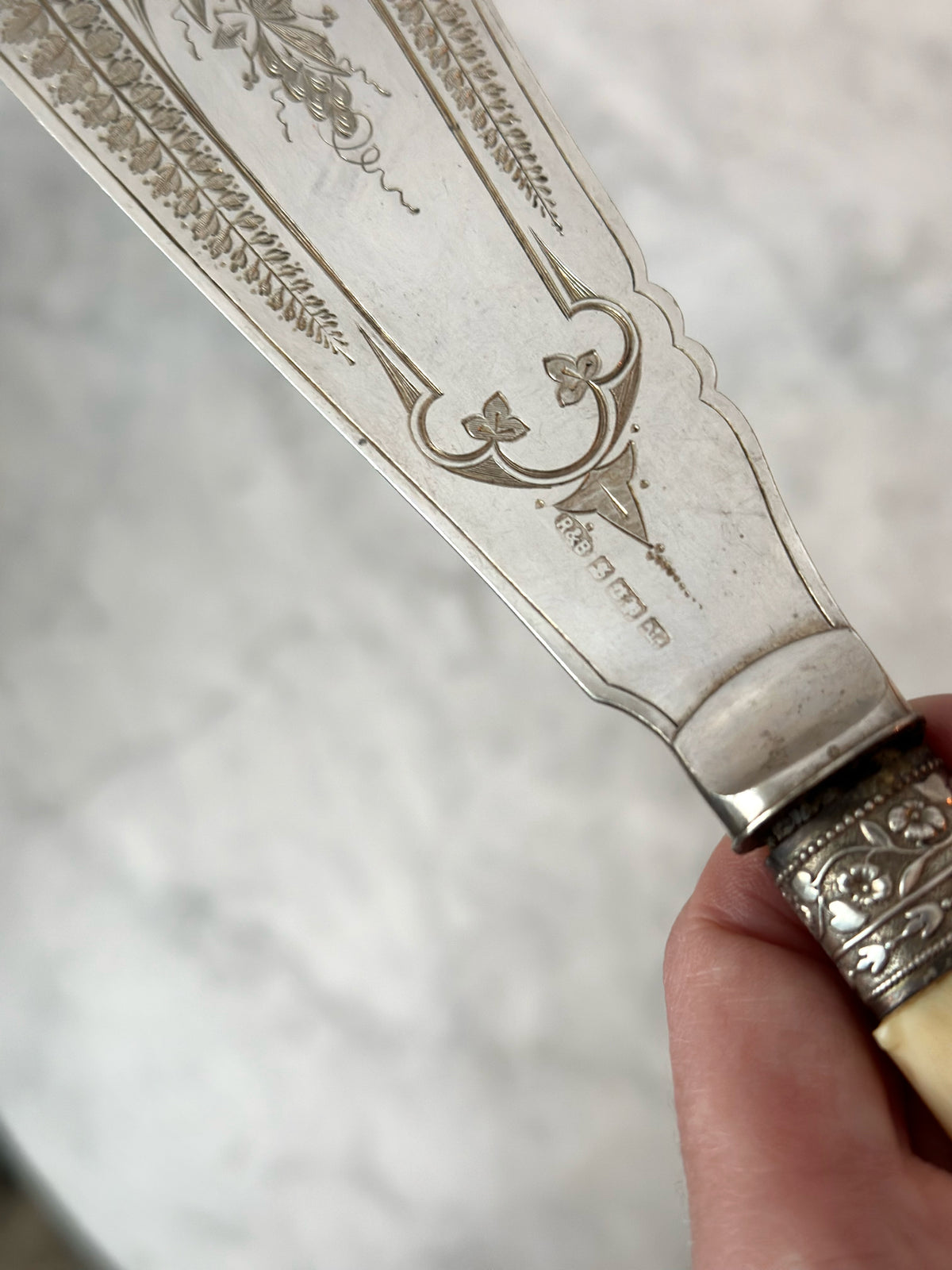 Roberts & Belk 19th Century Silverplate Fish Knife