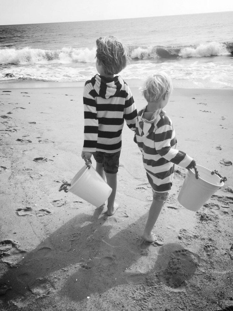 Rachel’s kiddos hunting for shells on the beach!
